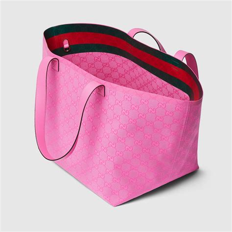 gucci pug tote mideum size|Gucci Totissima medium tote bag in pink GG canvas .